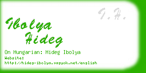 ibolya hideg business card